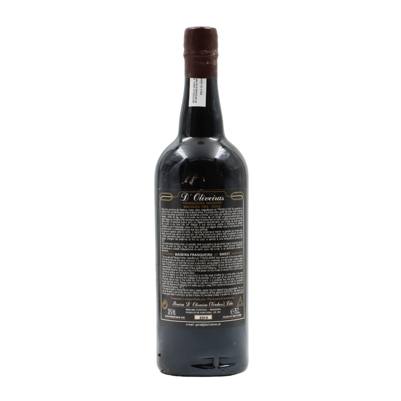 D´Oliveiras Malmsey Sweet Madeira 1994