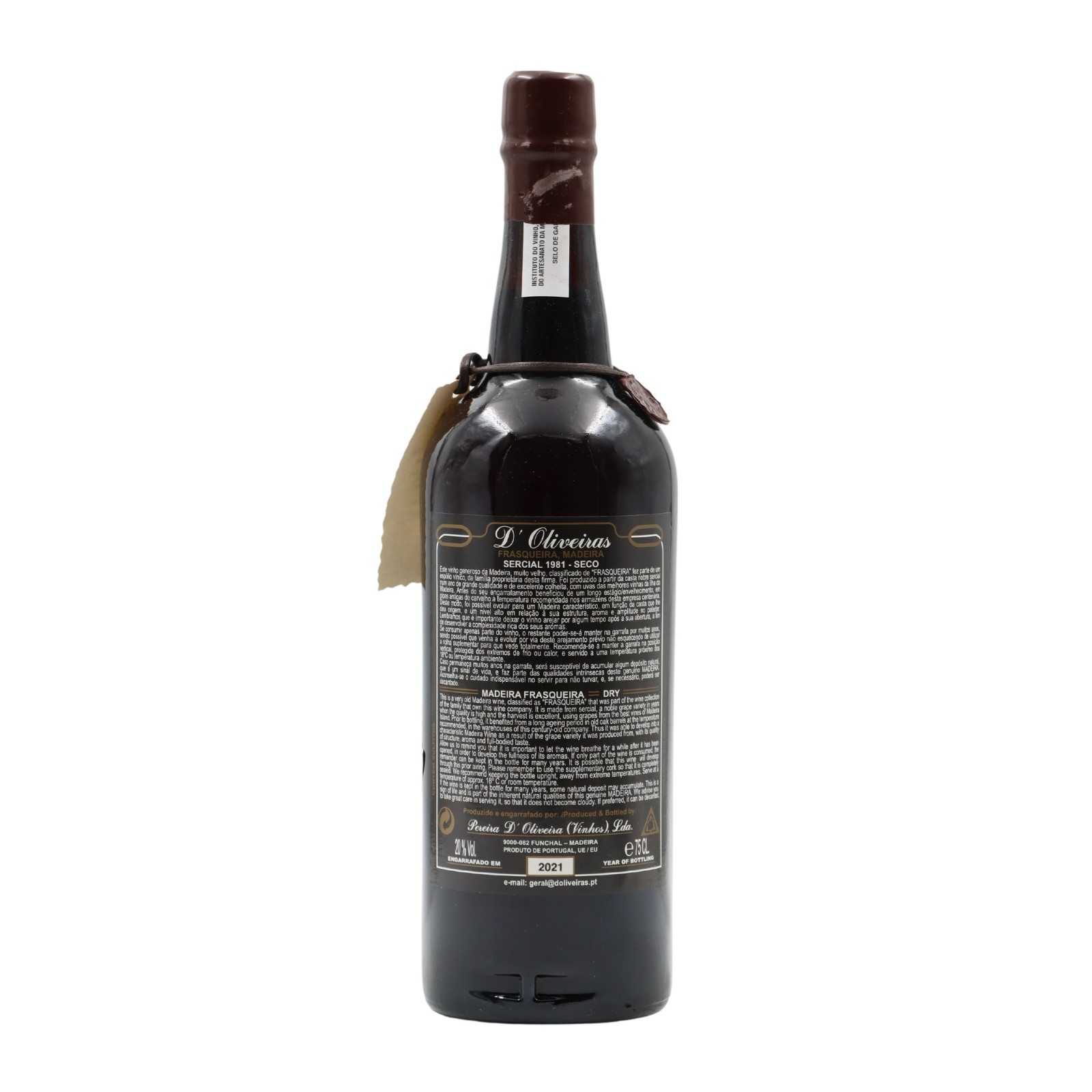 D´Oliveiras Sercial Dry Madeira 1981