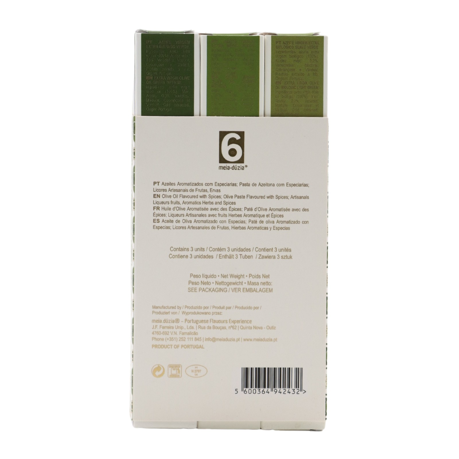 Meia-Dúzia Pack 3 Portuguese Green Olive Oils