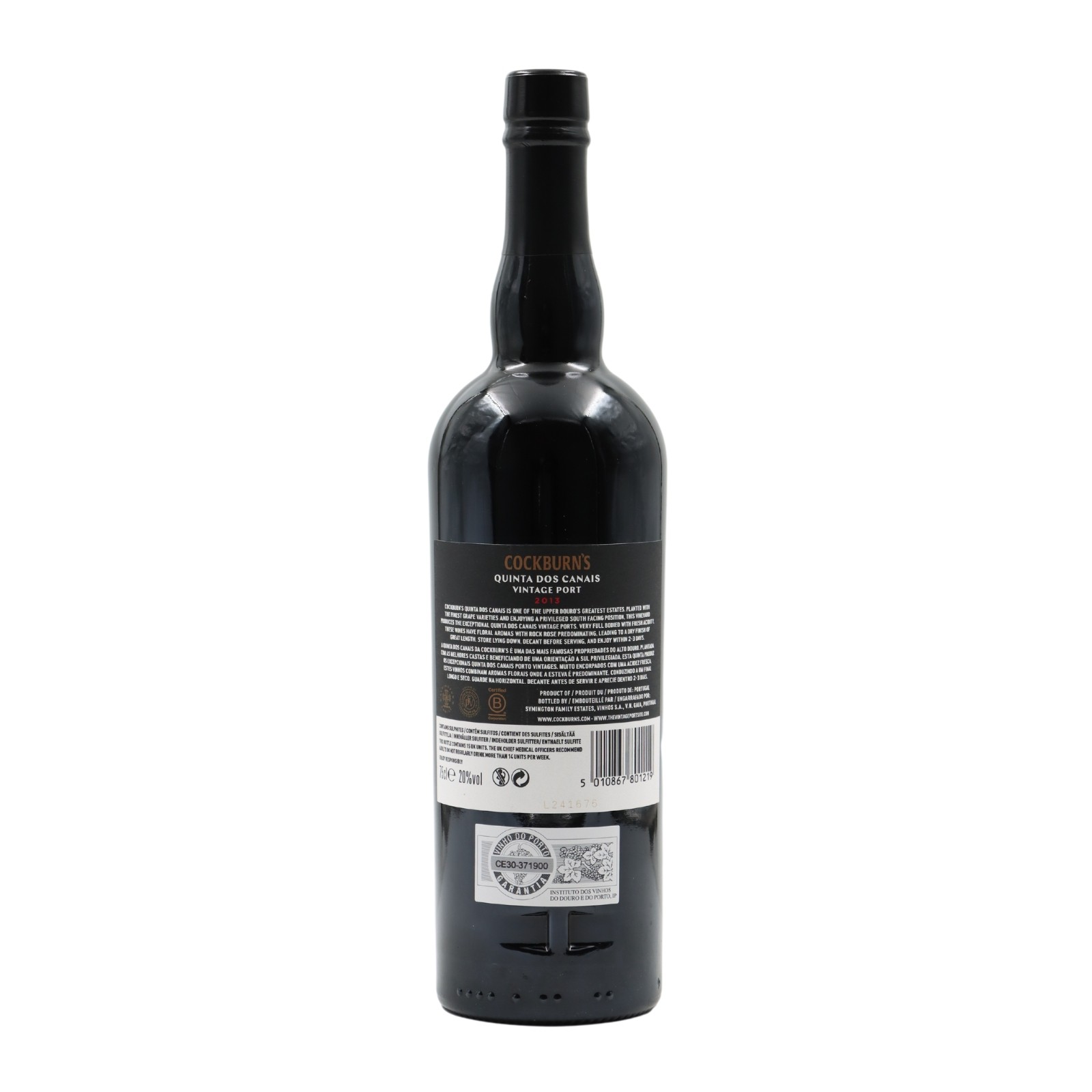 Cockburns Quinta dos Canais Vintage Portwein 2013