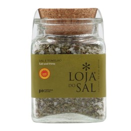 Loja do Sal Salt and Thyme in glass jar