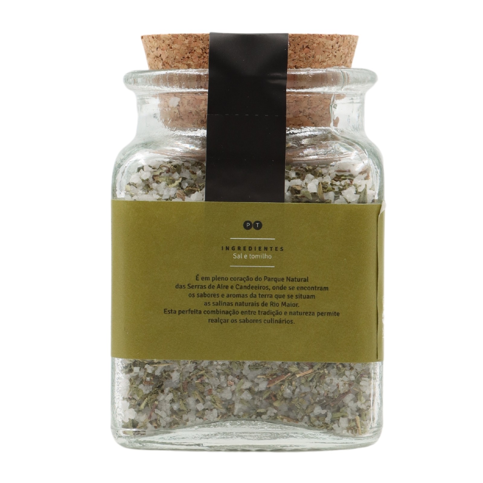 Loja do Sal Salt and Thyme in glass jar