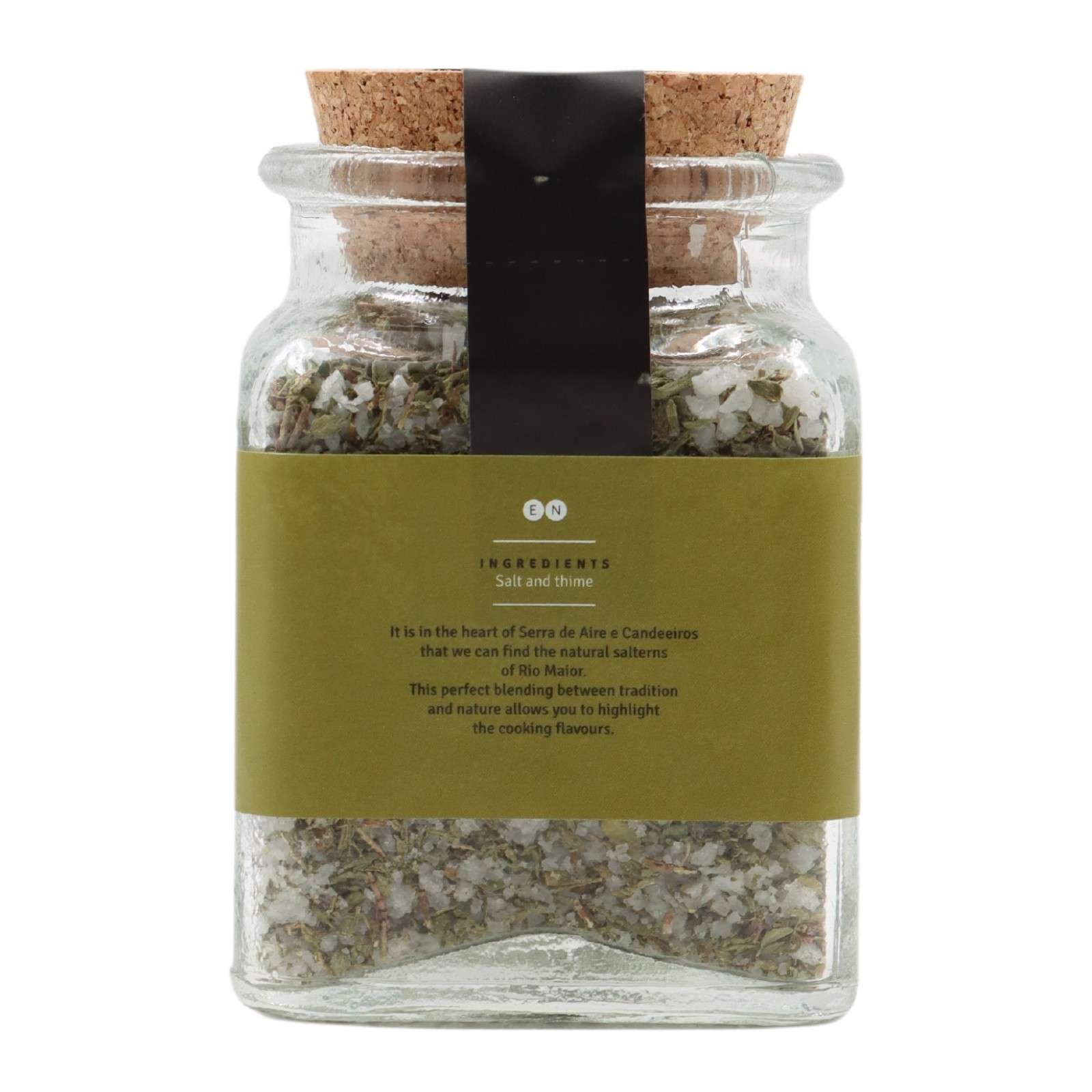 Loja do Sal Salt and Thyme in glass jar