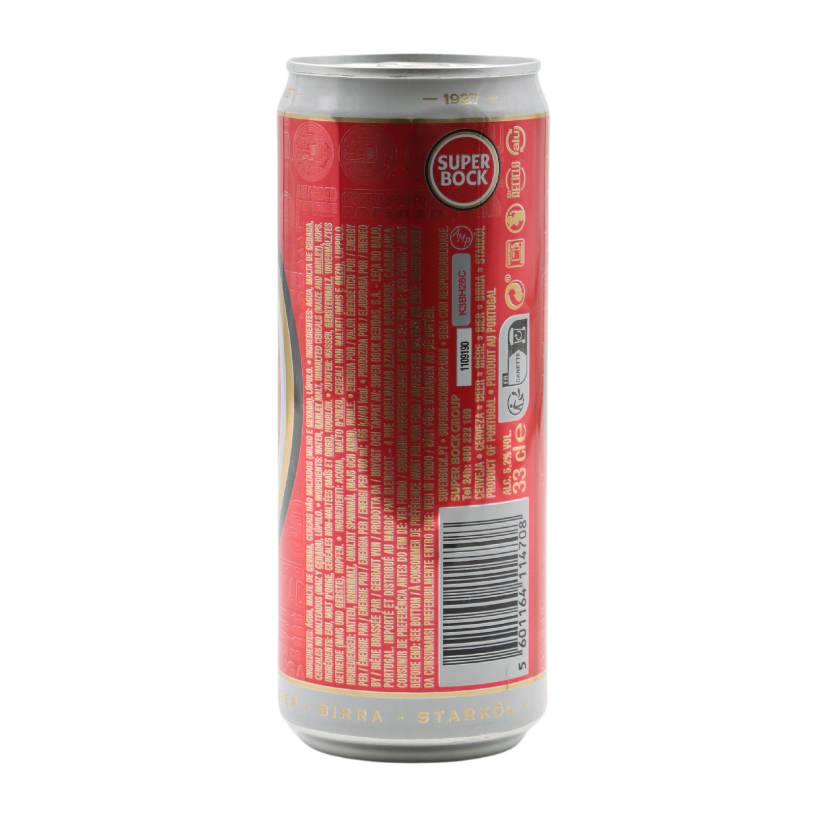 Super Bock Original in lattina