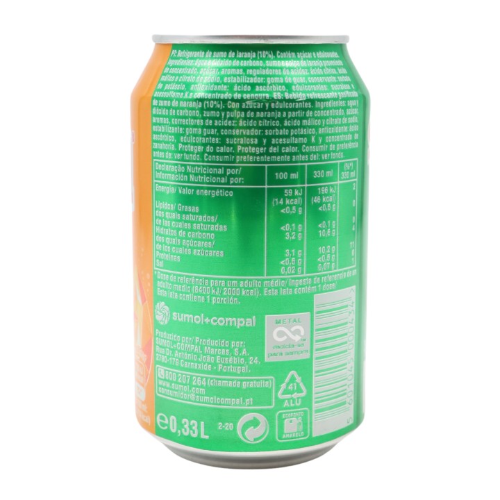 Sumol Orangensaft in der Dose