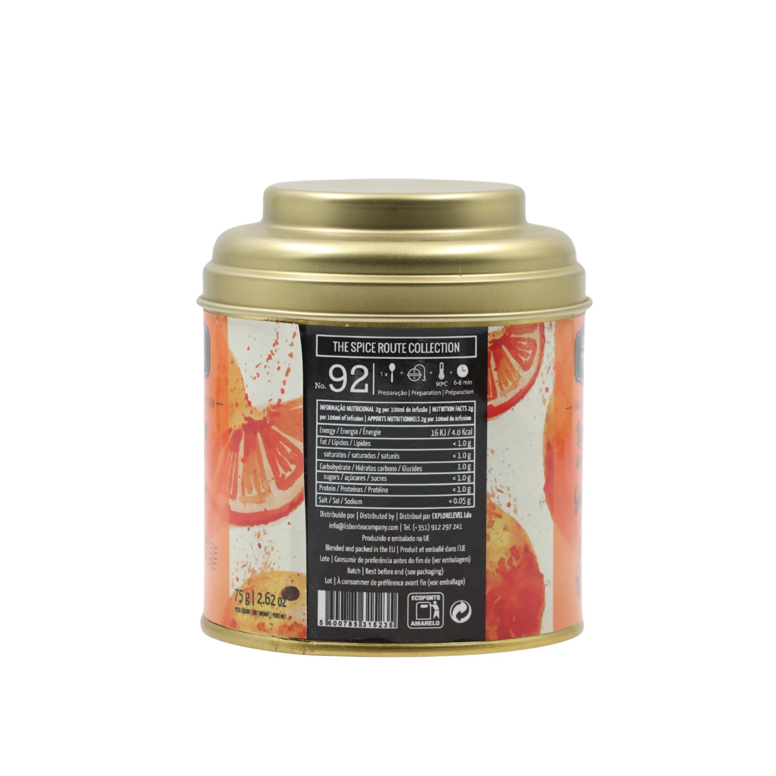 Lisbon Tea co. Algarve Orange and Chinese Ginger Infusion