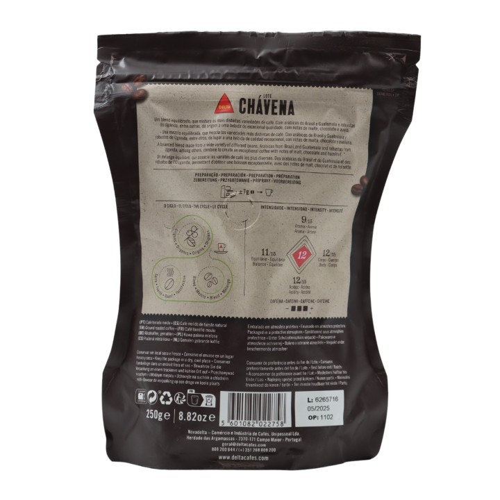 Delta Chávena Gemahlenen Kaffee Machine 250 grams