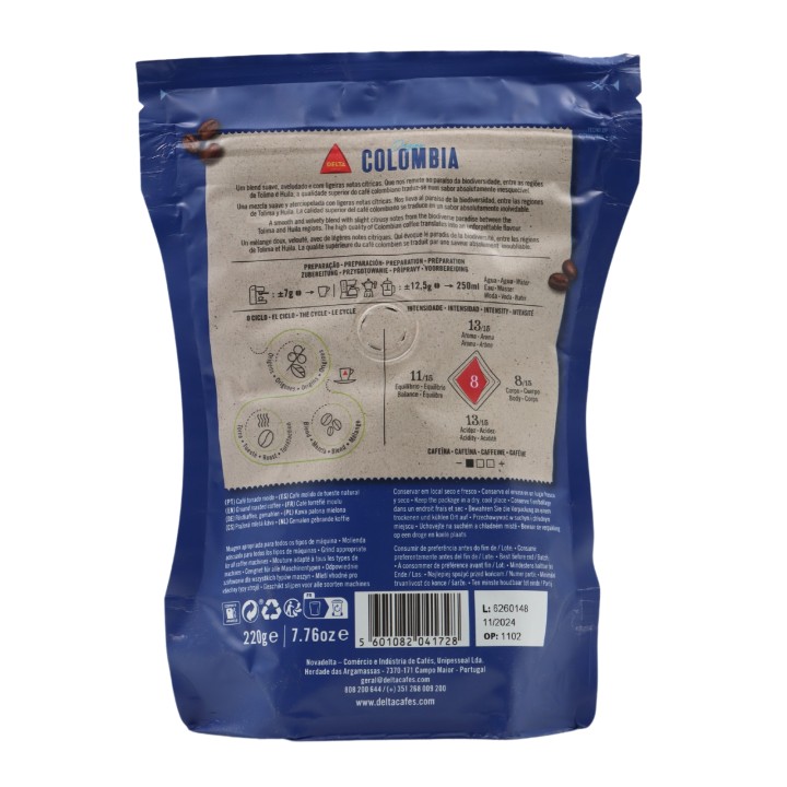 Delta Colombia Café em Pó 220 gramas