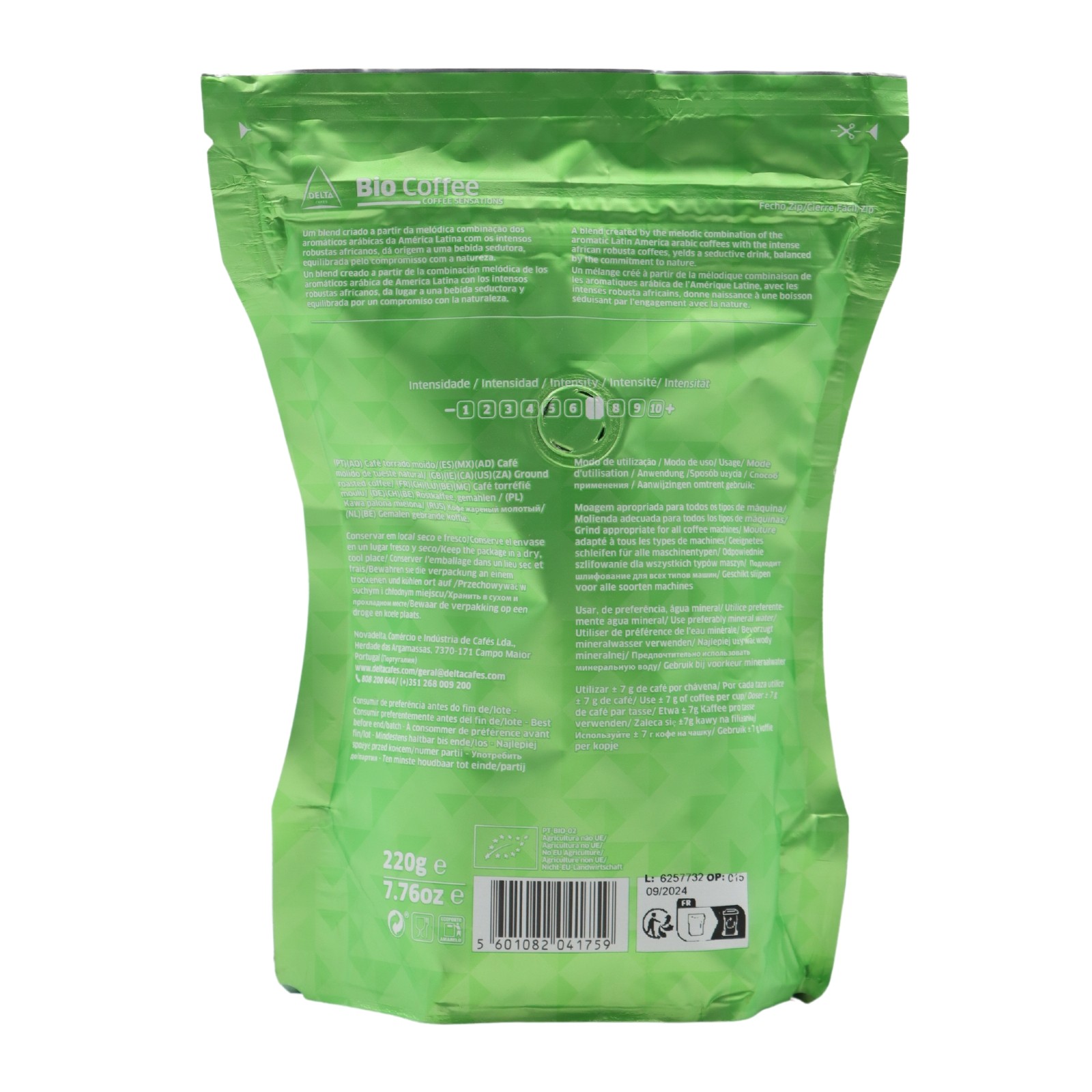 Delta Biologic Café Moulu 220 grammes