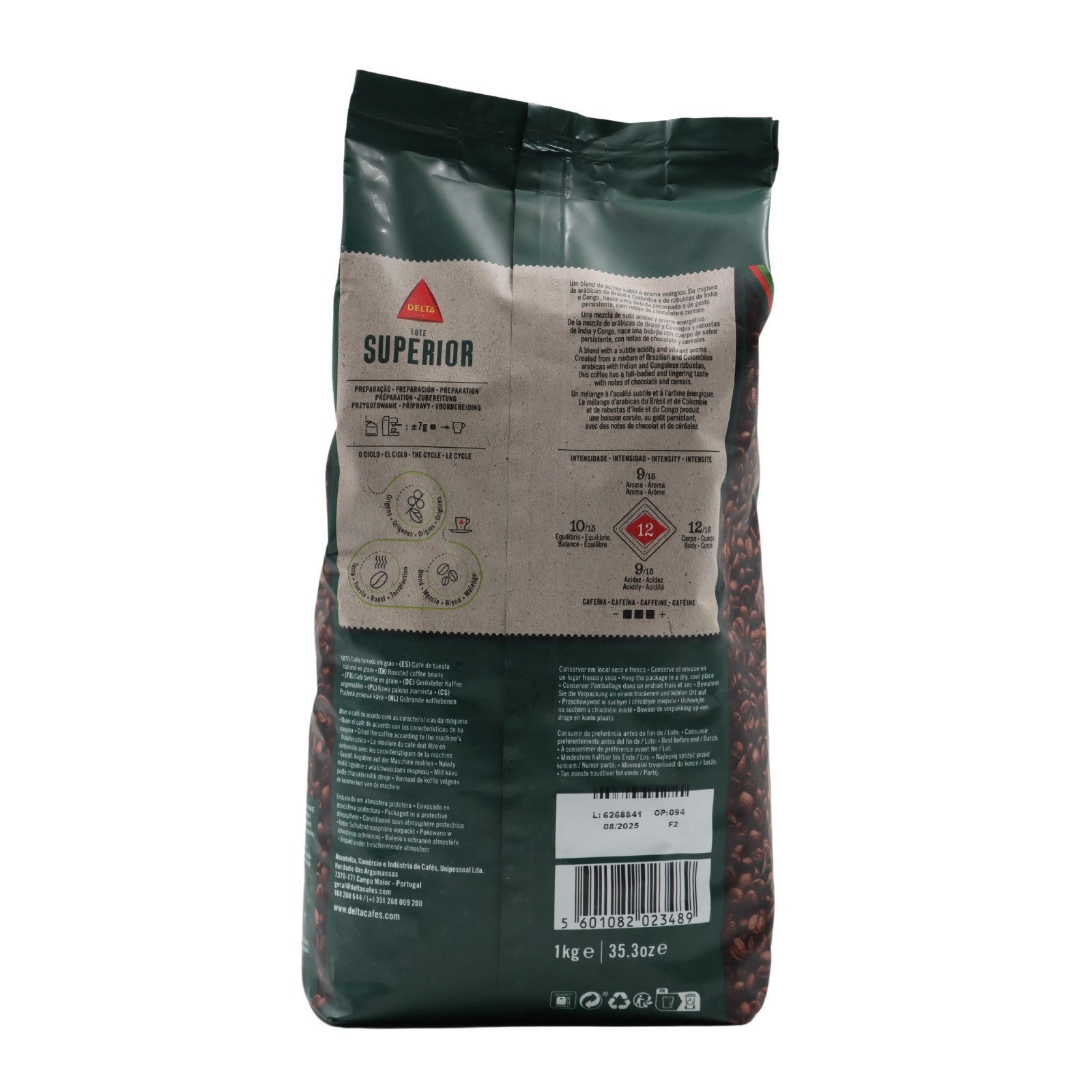 Delta Lote Superior Café en grano tostado 1 kilo