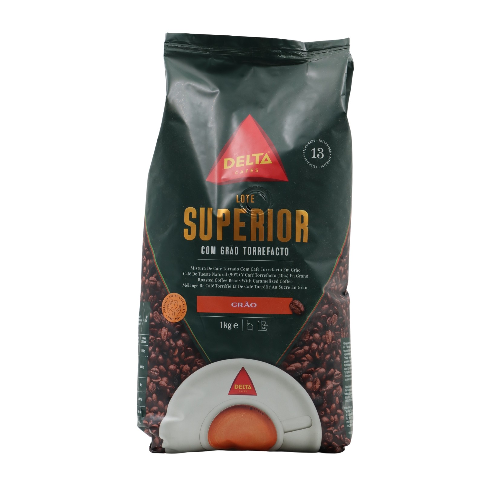 Delta Lote Superior Granos de café tostados con café caramelizado 1 kilo