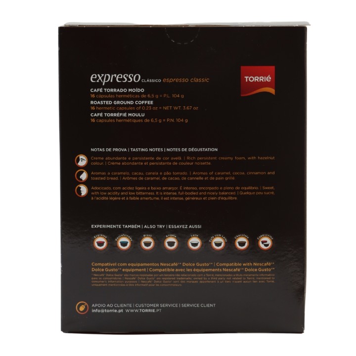 Torrié Expresso Compatible con Dolce Gusto 16 unidades