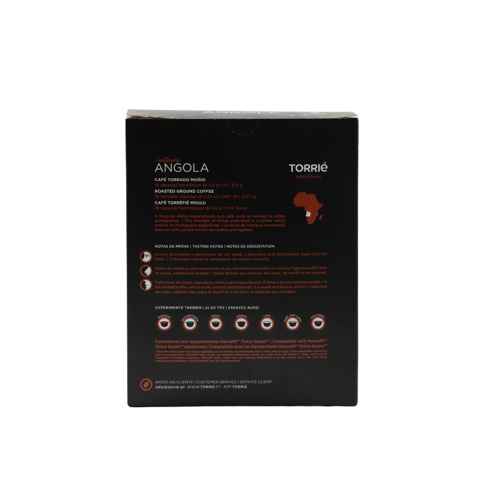Torrié Angola Compatible con Dolce Gusto 16 unidades