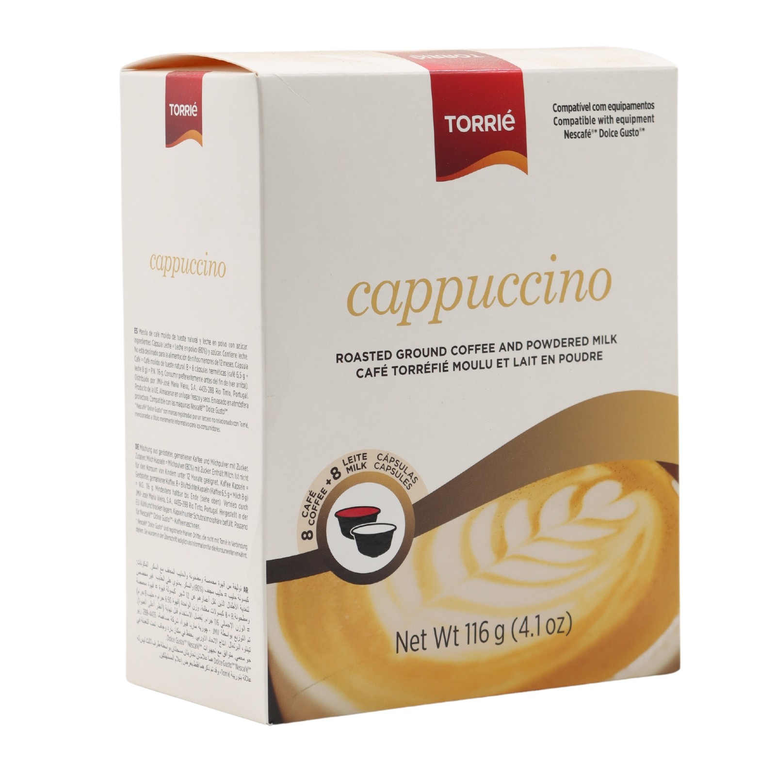 Torrié Cappuccino Compatible con Dolce Gusto 16 unidades