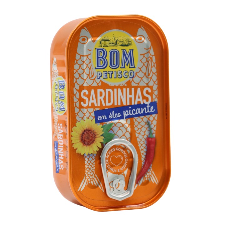 Bom Petisco Sardines in Spicy Vegetable Oil