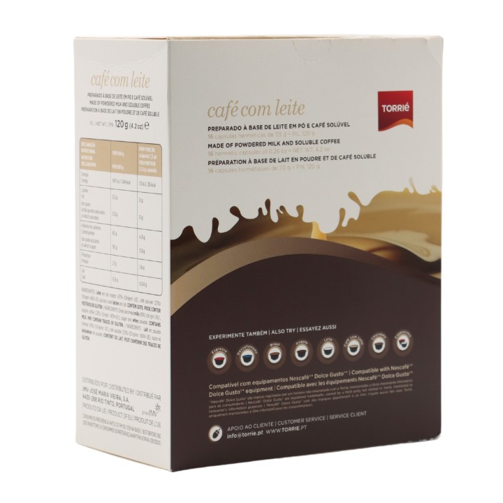 Torrié Soluble Coffee with Milk Dolce Gusto Compatible 16 units