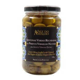 Vale do Navalho Aceitunas Verdes Rellenas de Pimiento Rojo 180 g