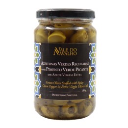 Vale do Navalho Aceitunas Verdes Rellenas de Pimiento Verde 180 g