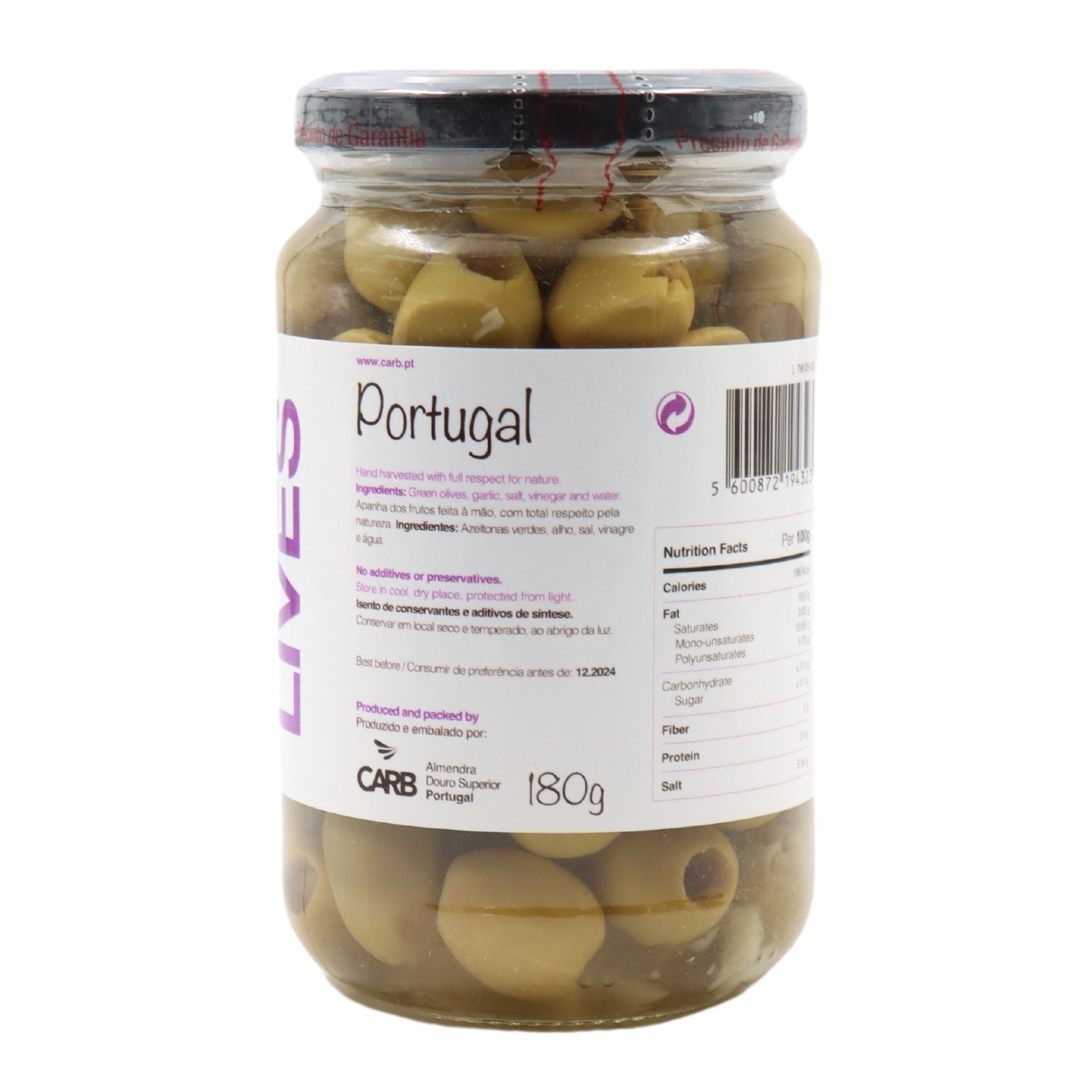 Almendra Green Olives Stuffed with Garlic 180 g