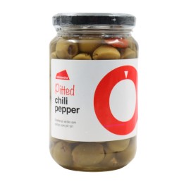 Almendra Pitted Green Olives with Chili Pepper 180 g