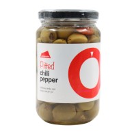 Almendra Pitted Green Olives with Chili Pepper 180 g