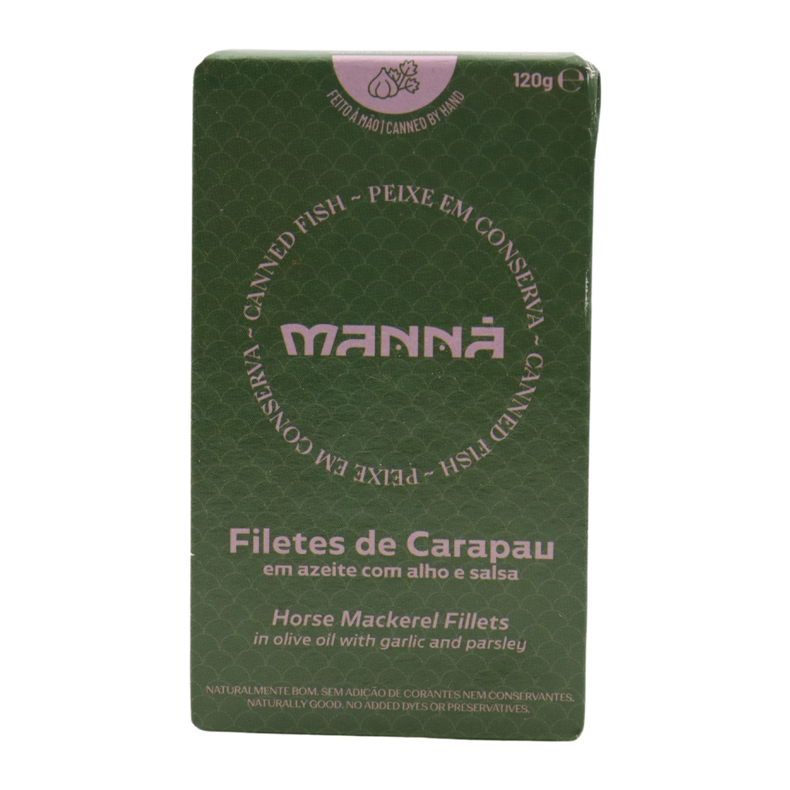Manná Horse-Mackerel Fillets in Olive Oil with Garlic and Parsley