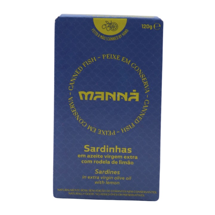 Manná Sardines à l'huile d'olive extra vierge au citron
