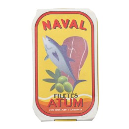Naval Tuna Fillets in Olive Oil with Ham and Olives