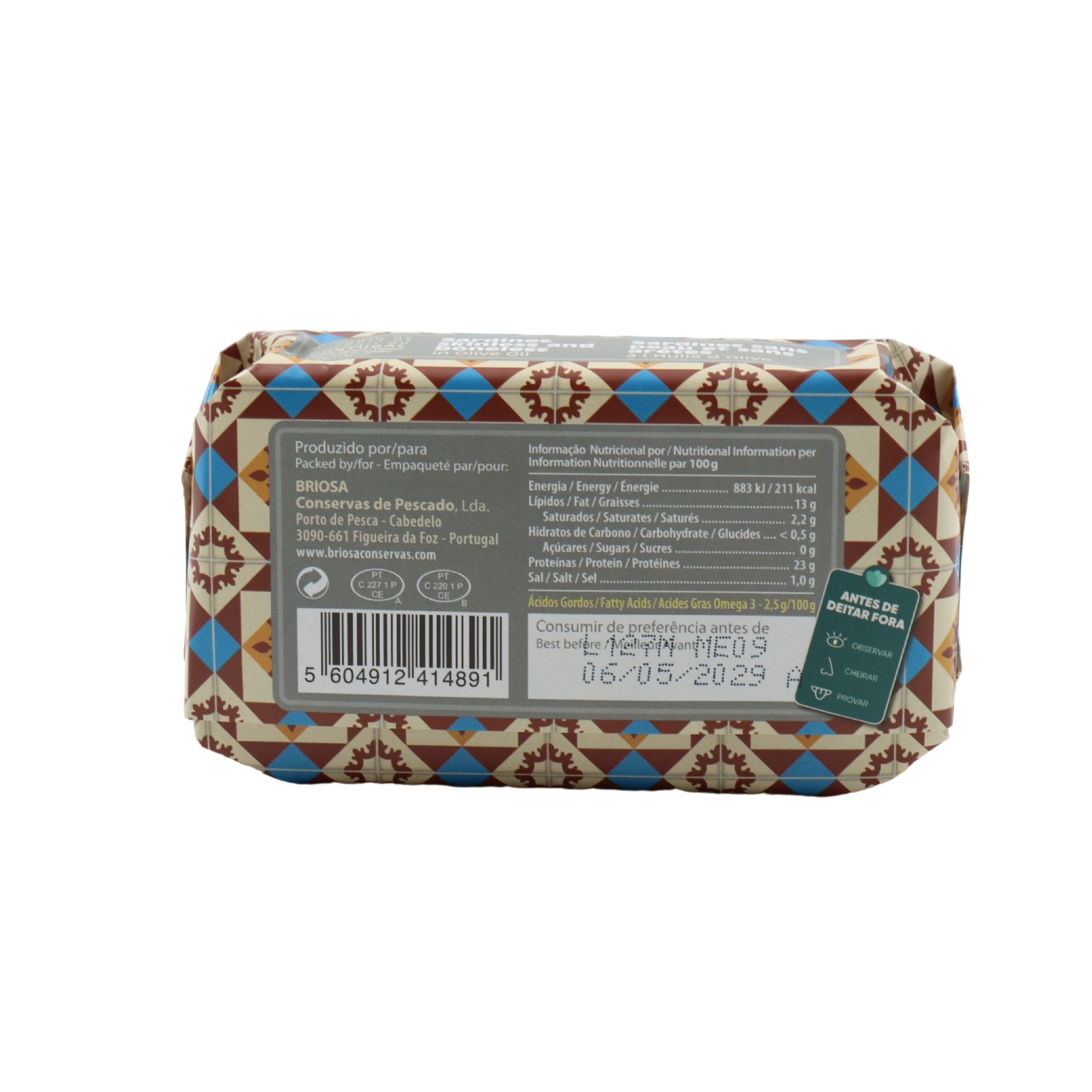 Briosa Gourmet Sardine senza pelle e disossate in olio d'oliva
