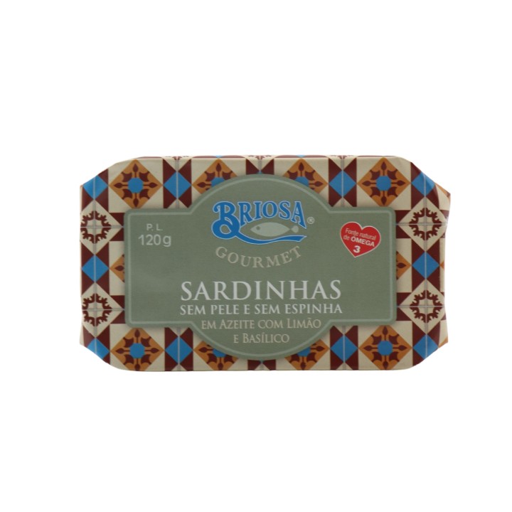 Briosa Gourmet Skinless and Boneless Sardines in Lemon and Basil