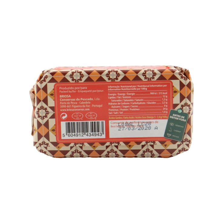 Briosa Gourmet Mackerel Fillets in Olive Oil with spices