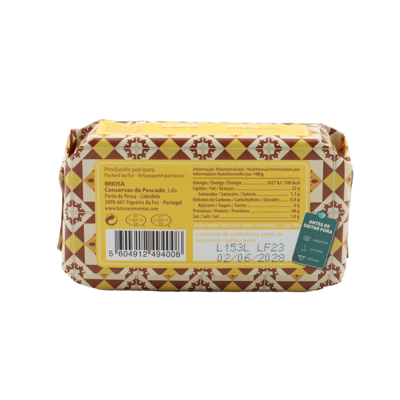 Briosa Gourmet Codfish in Olive Oil