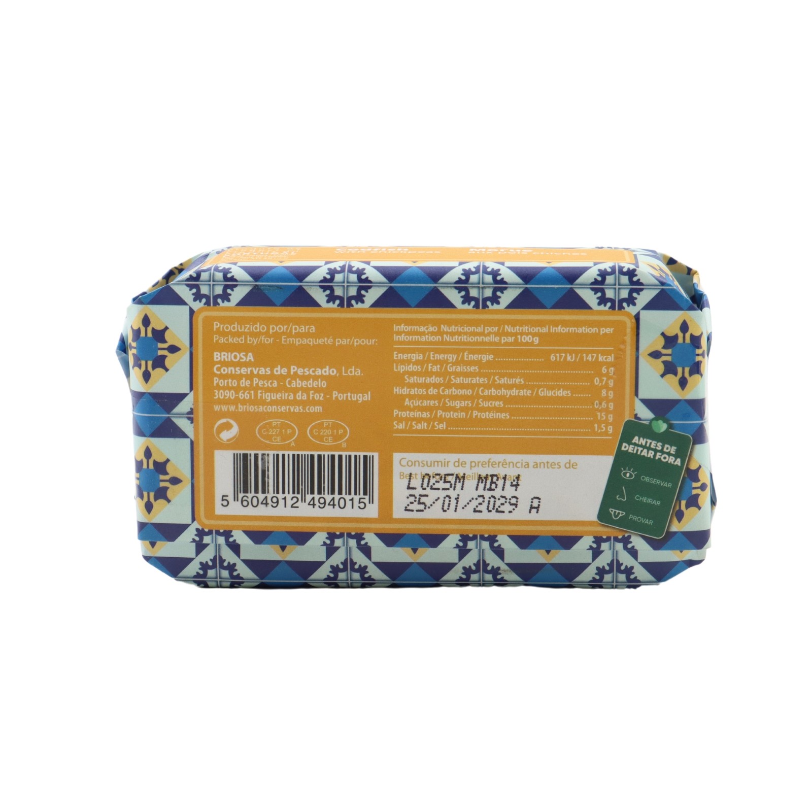 Briosa Gourmet Codfish with Chickpeas