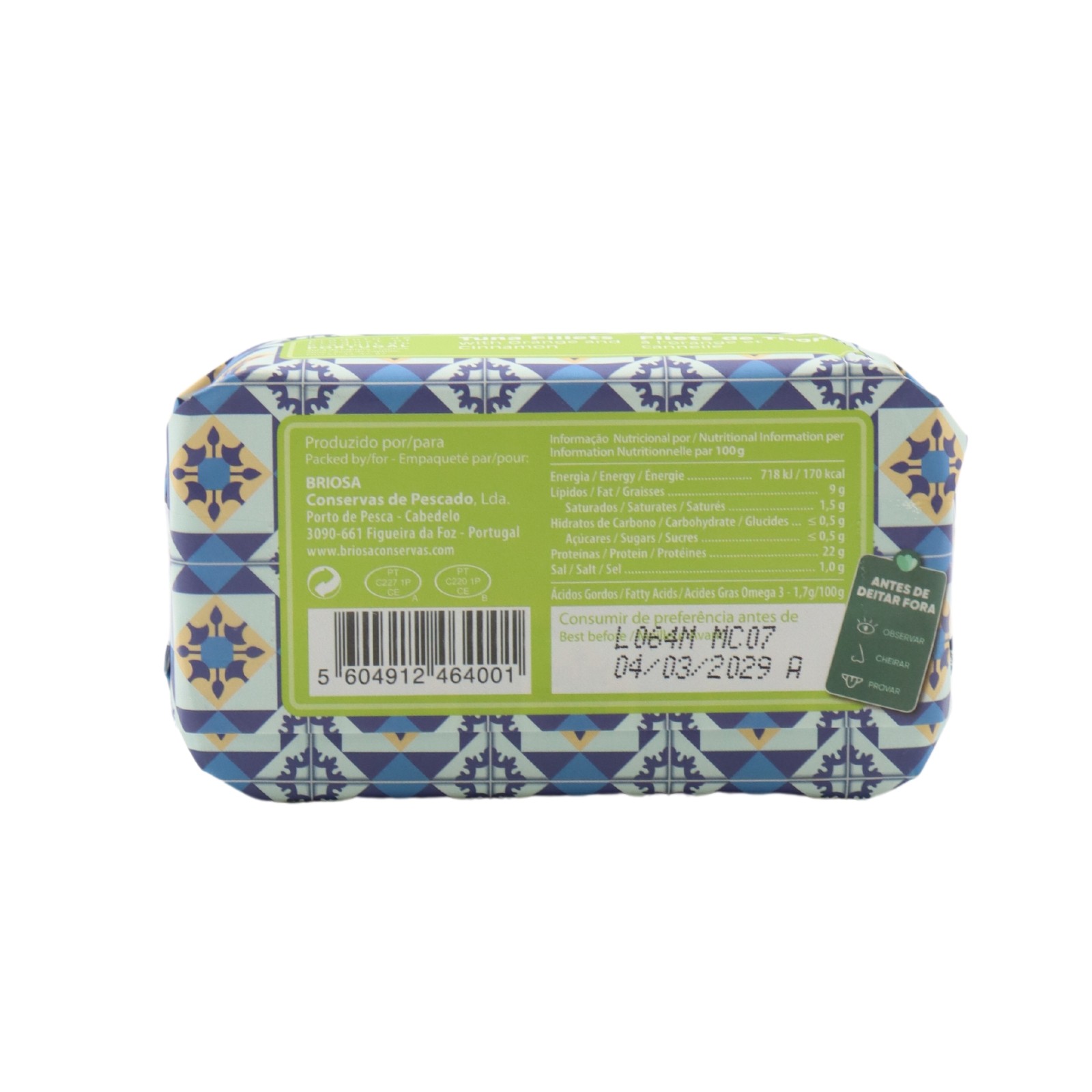 Briosa Gourmet Tuna Fillets with Orange and Cinnamon