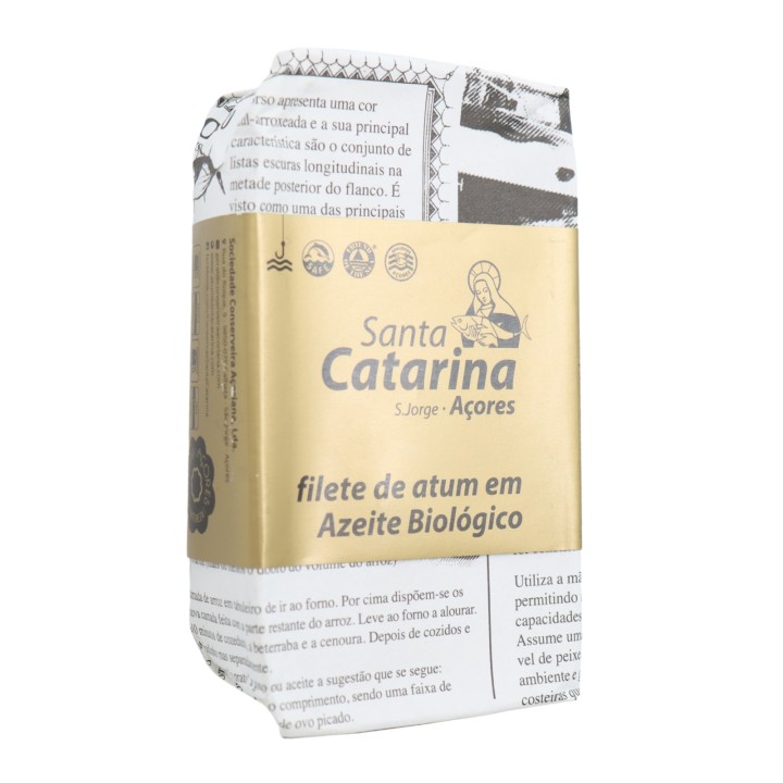 Santa Catarina Tuna Fillet in Organic Olive Oil Esp. 120 g