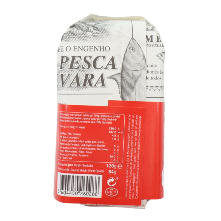 Santa Catarina Tuna Fillet in Pepper from Azores 120 g