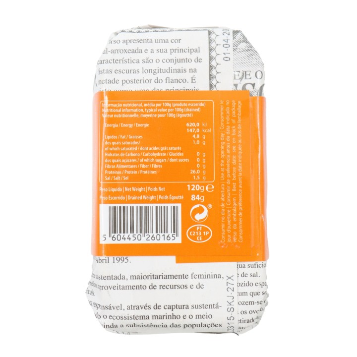Santa Catarina Tuna Fillet with Curry 120 g