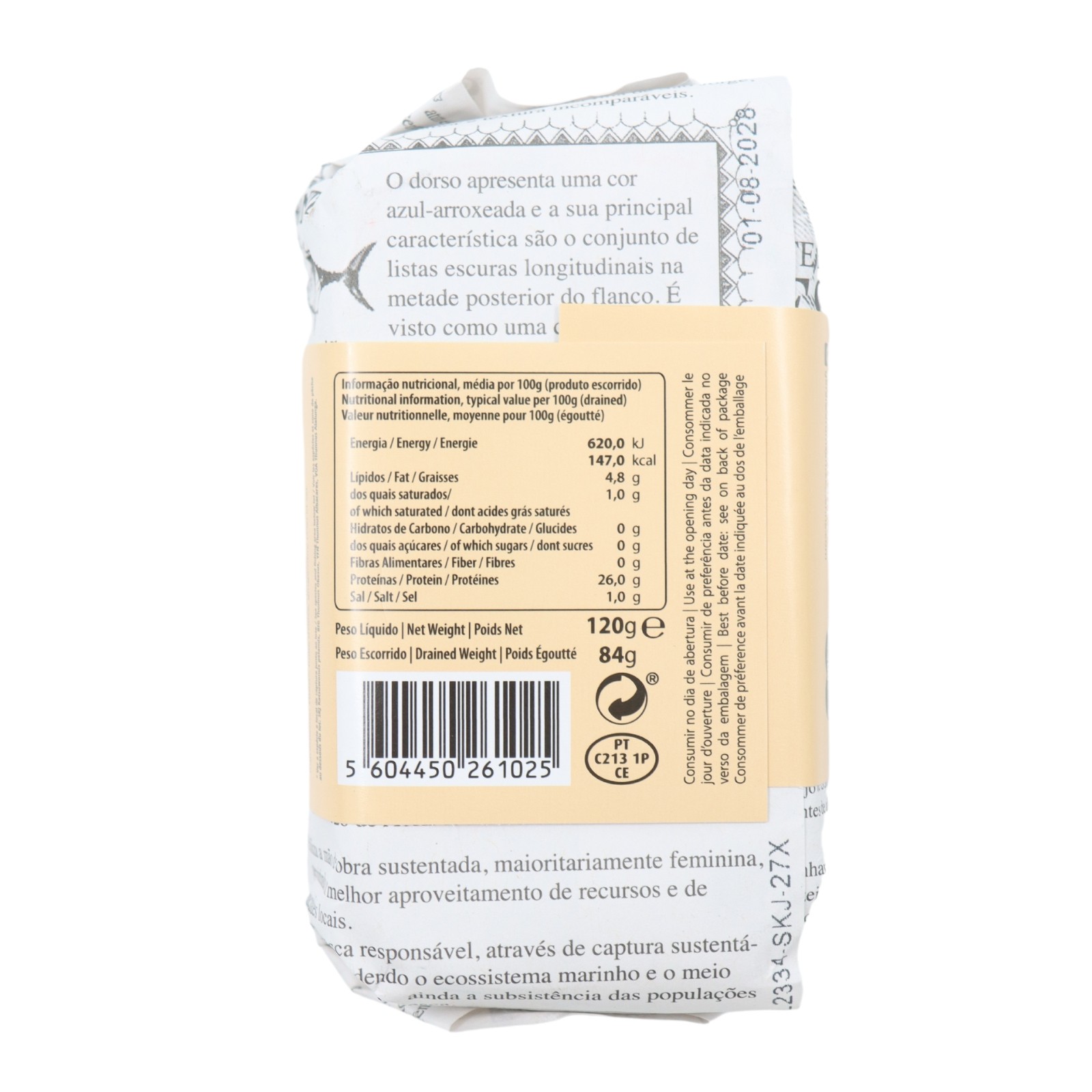 Santa Catarina Tuna Fillet with Ginger 120 g