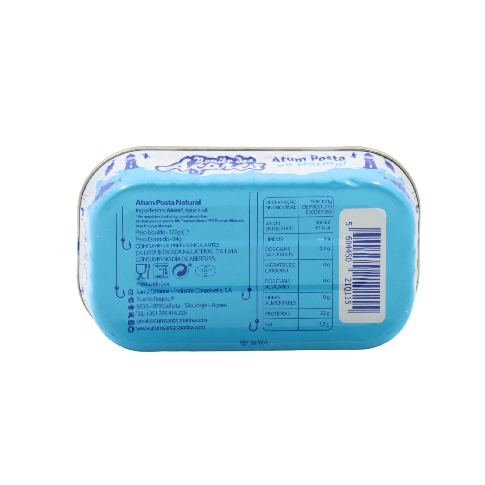 Bonito dos Açores Tuna Steak in Water 120 g