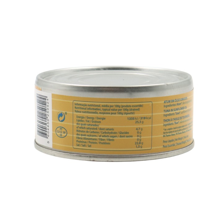 Petiscada Pezzi Di Tonno in olio di girasole 160 g