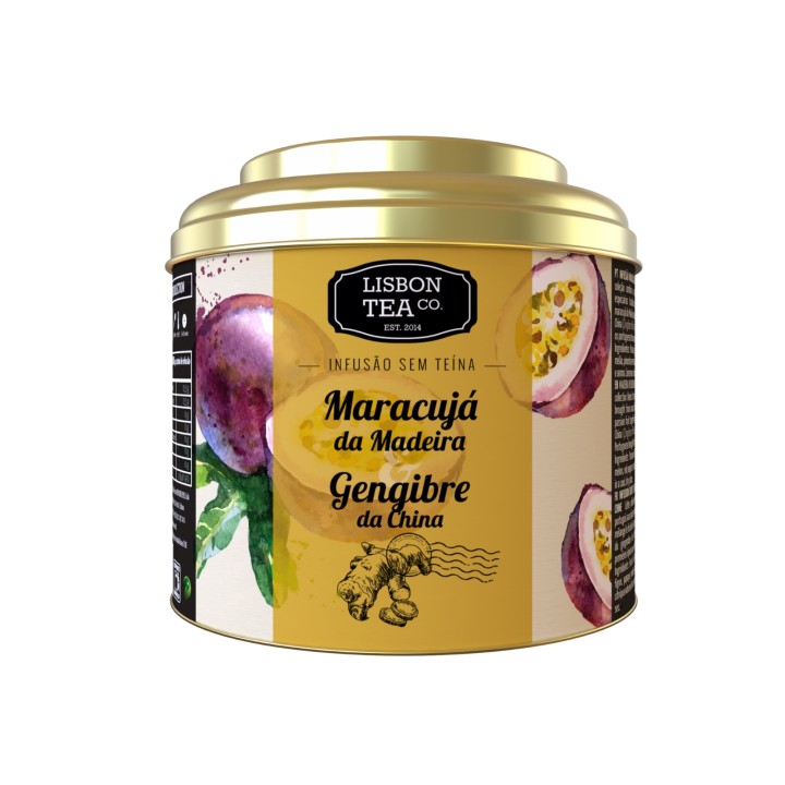 Lisbon Tea co. Aufguss aus Passionsfrucht und chinesischem Ingwer