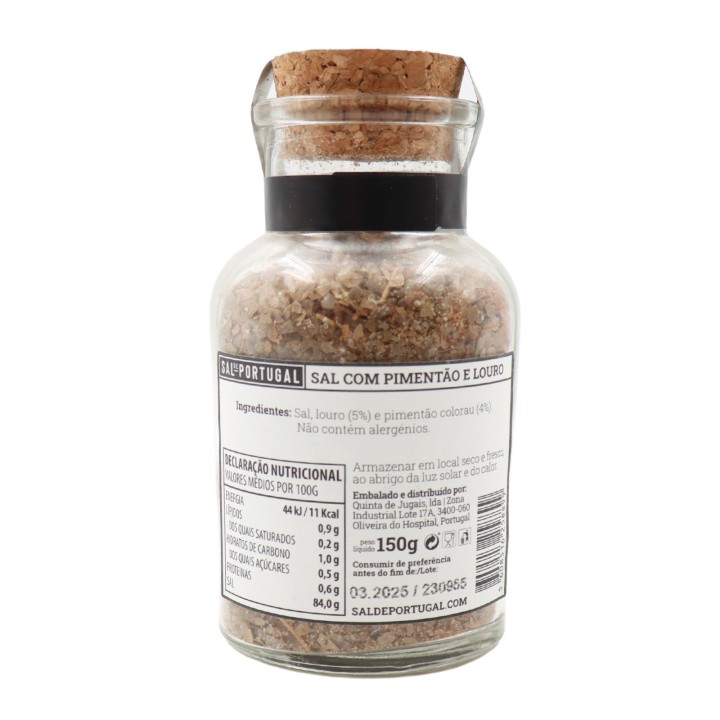 Sal de Portugal Bell Pepper & Bay Leaf Flavored Sea Salt