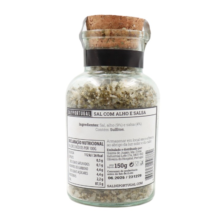 Sal de Portugal Garlic & Parsley Flavored Sea Salt