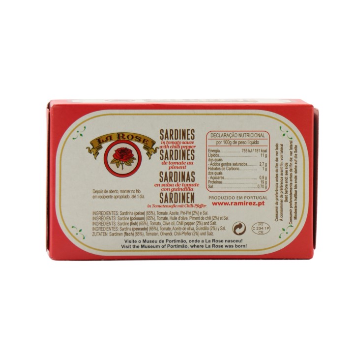 La Rose Sardinen in würzigem Olivenöl und Tomaten