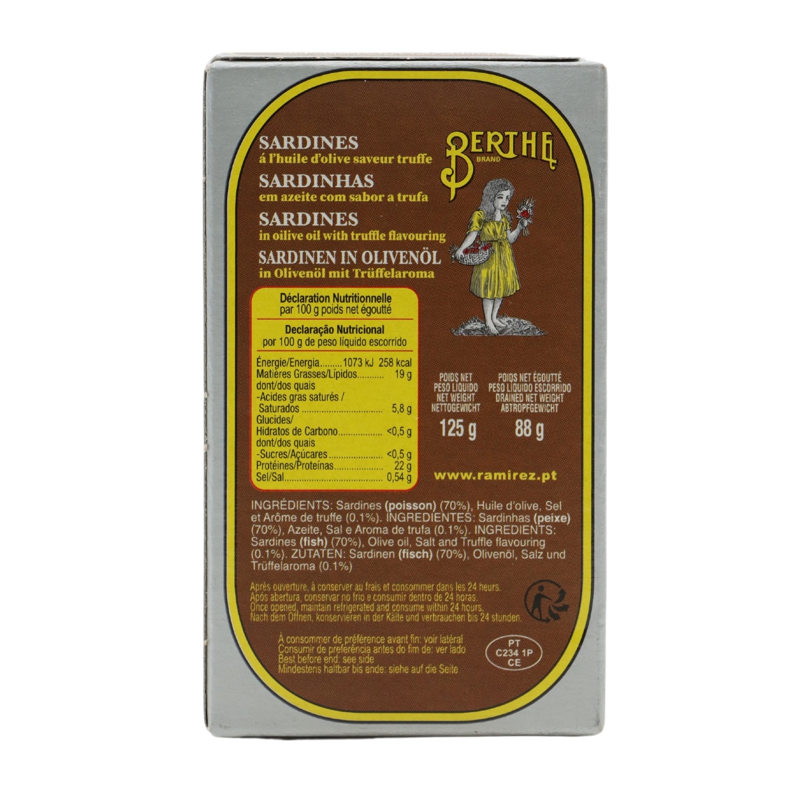 Berthe Sardines with Truffle Flavor