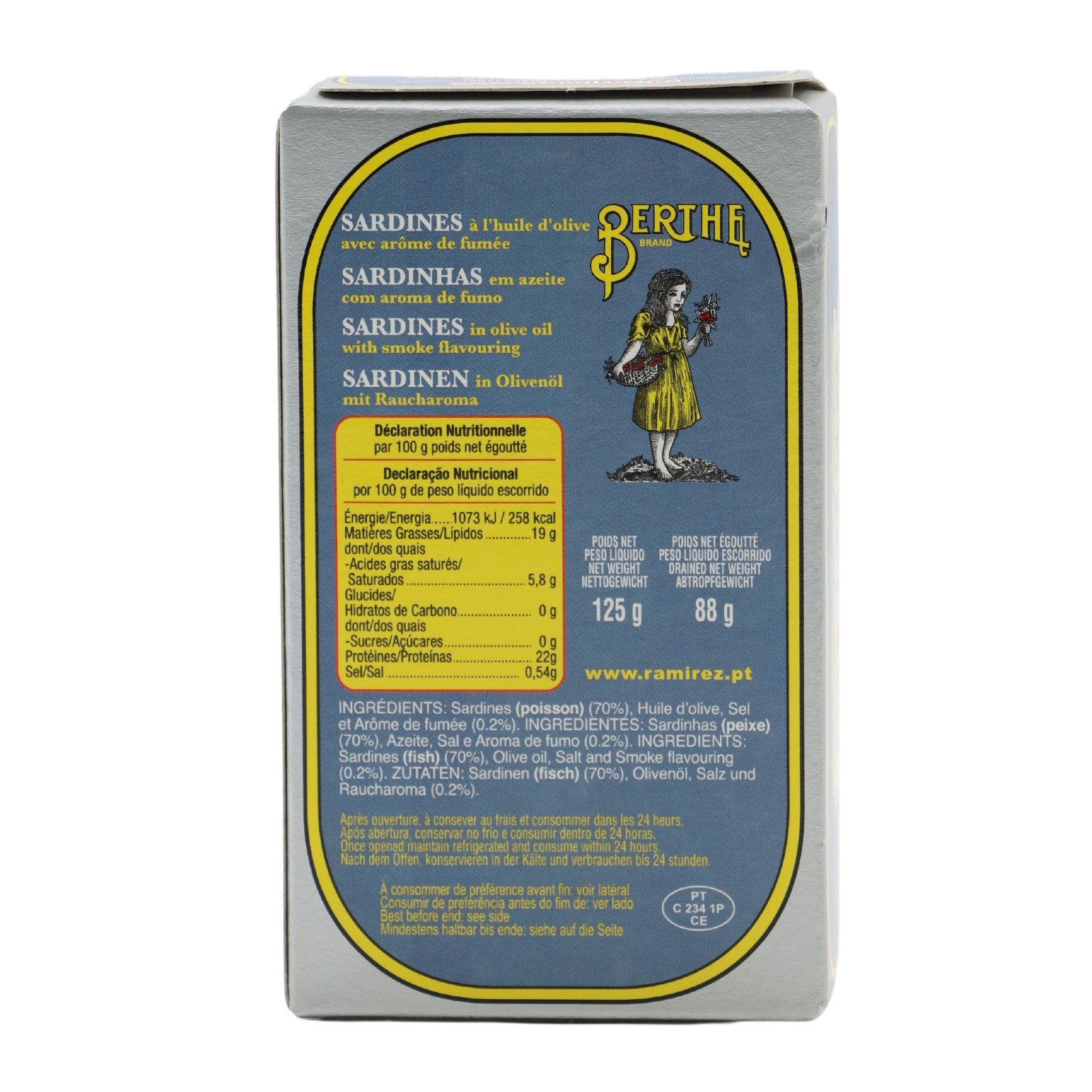 Berthe Smoked Sardines in Olive Oil
