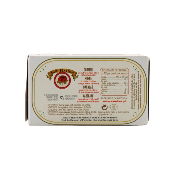 La Rose Baccalà sott'olio d'oliva e aglio