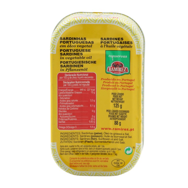 Ramirez Sardine in olio vegetale