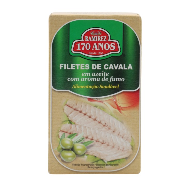 Ramirez Mackerel Fillets in Olive Oil with smoke Aroma