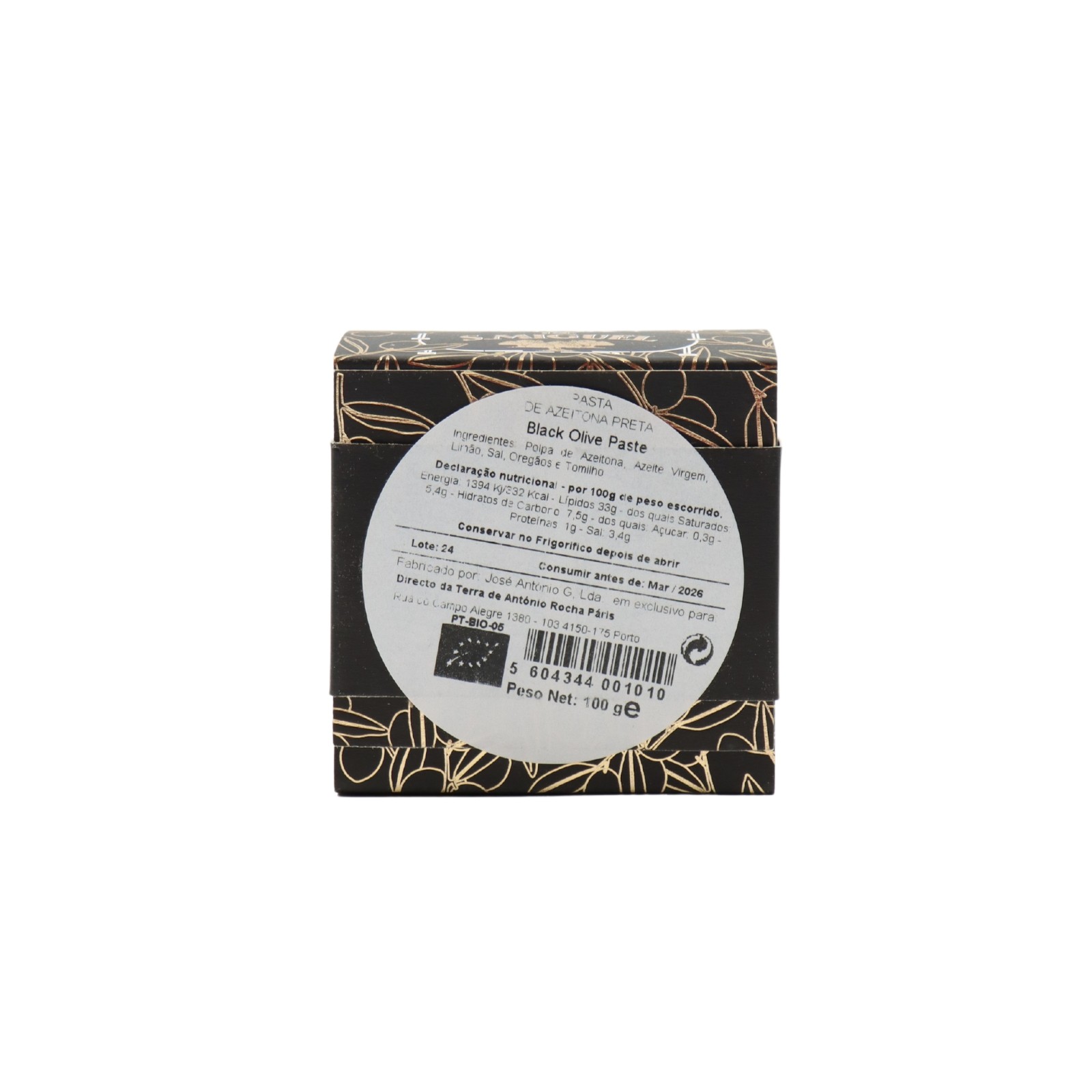 Casa de São Miguel Organic Black Olives Pâté